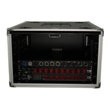 6U Vertical Shockmount Rack Case 20" Depth with Dual Top Sliding Slam Doors