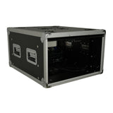 6U Vertical Shockmount Rack Case 20" Depth with Dual Top Sliding Slam Doors