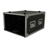 6U Vertical Shockmount Rack Case 20" Depth with Dual Top Sliding Slam Doors
