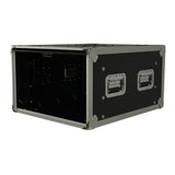 6U Vertical Shockmount Rack Case 20" Depth with Dual Top Sliding Slam Doors