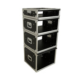 6U Vertical Shockmount Rack Case 14" Depth with Dual Top Sliding Slam Doors