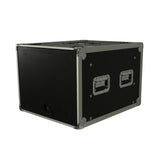 8U Vertical Shockmount Rack Case 20" Depth with Dual Top Sliding Slam Doors