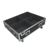 Universal Dual Speaker Flight Case Fits (4) 26x20x15 inch