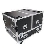 Universal Dual Speaker Flight Case Fits (4) 26x20x15 inch
