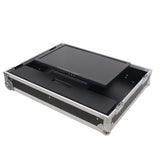 32" LED Floor Monitor LED TV ATA Flight Style Road with Adjustable Angle Tilt and go Low Profile Wheels