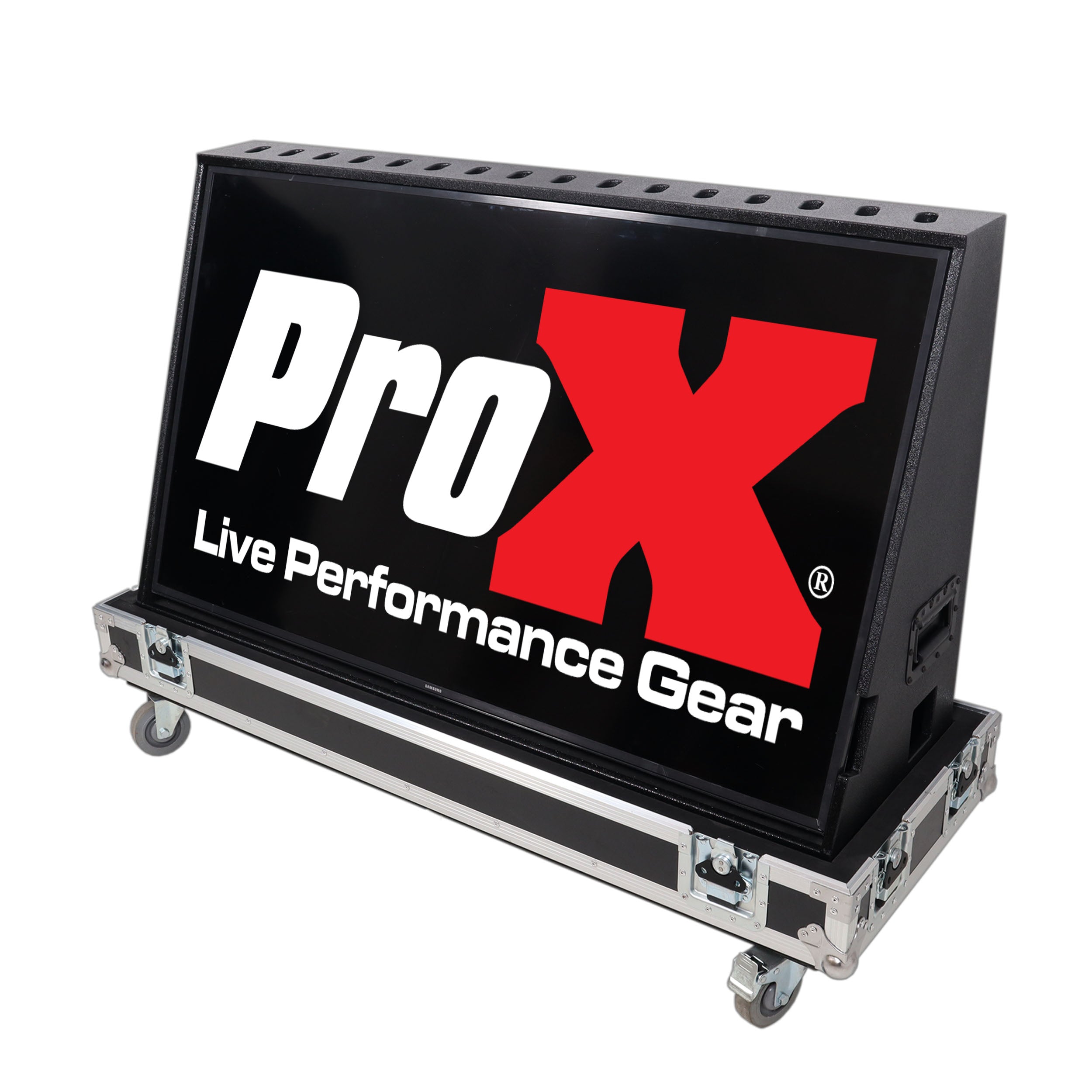 55" LED Floor Monitor with 4x 4" Wheels