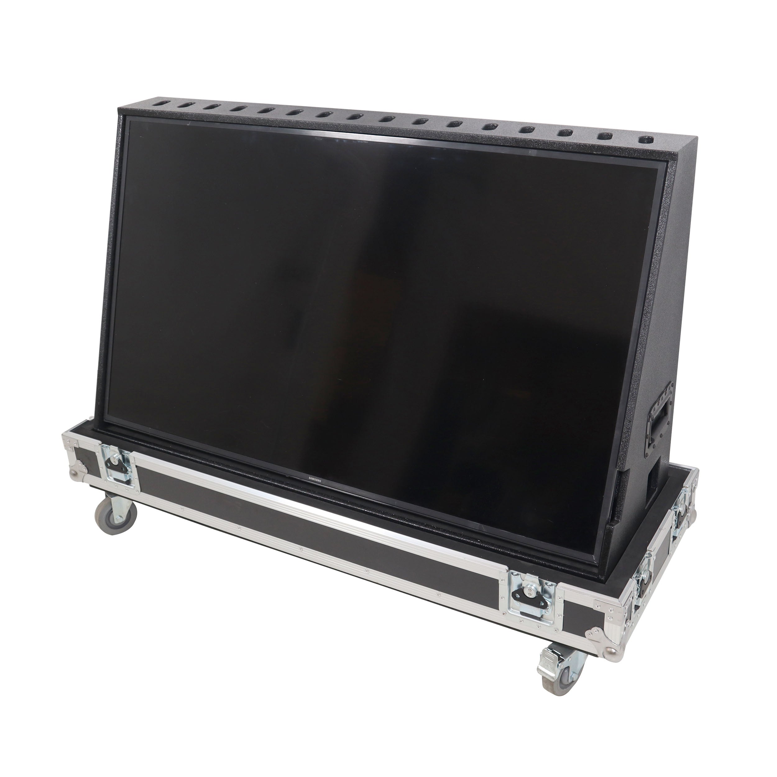 55" LED Floor Monitor with 4x 4" Wheels