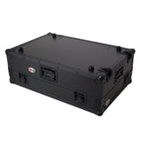 2U Flight Road Case For Pioneer DDJ-FLX10 REV5 REV7 DJ Controller with Laptop Shelf Wheels LED Black Finish