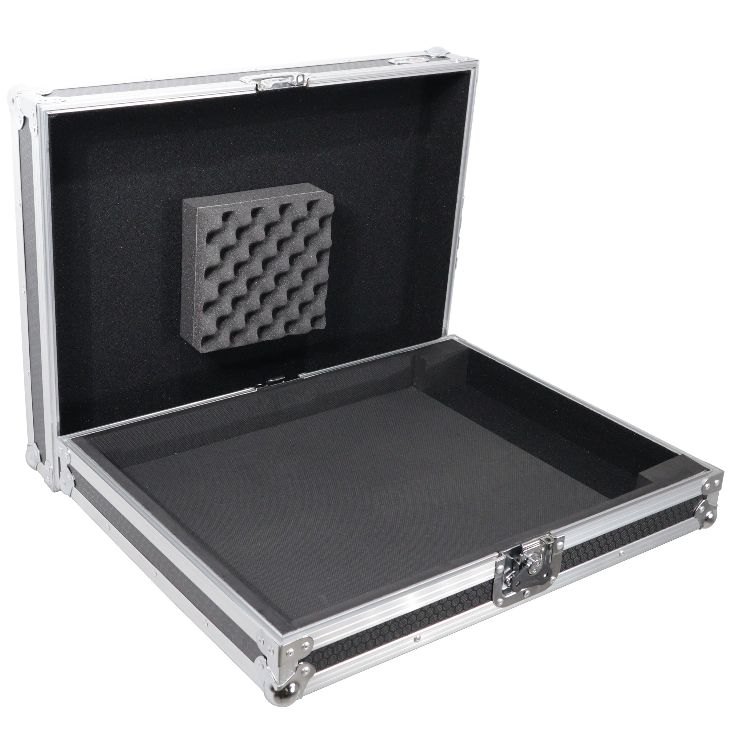 Universal Flight Style Digital Audio Mixer Console Road Case with Foam – Fits up to 18" x 21" Mixers