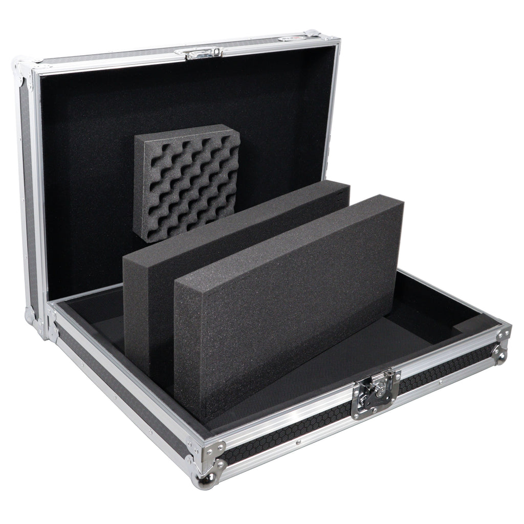 Universal Flight Style Digital Audio Mixer Console Road Case with Foam – Fits up to 18" x 21" Mixers