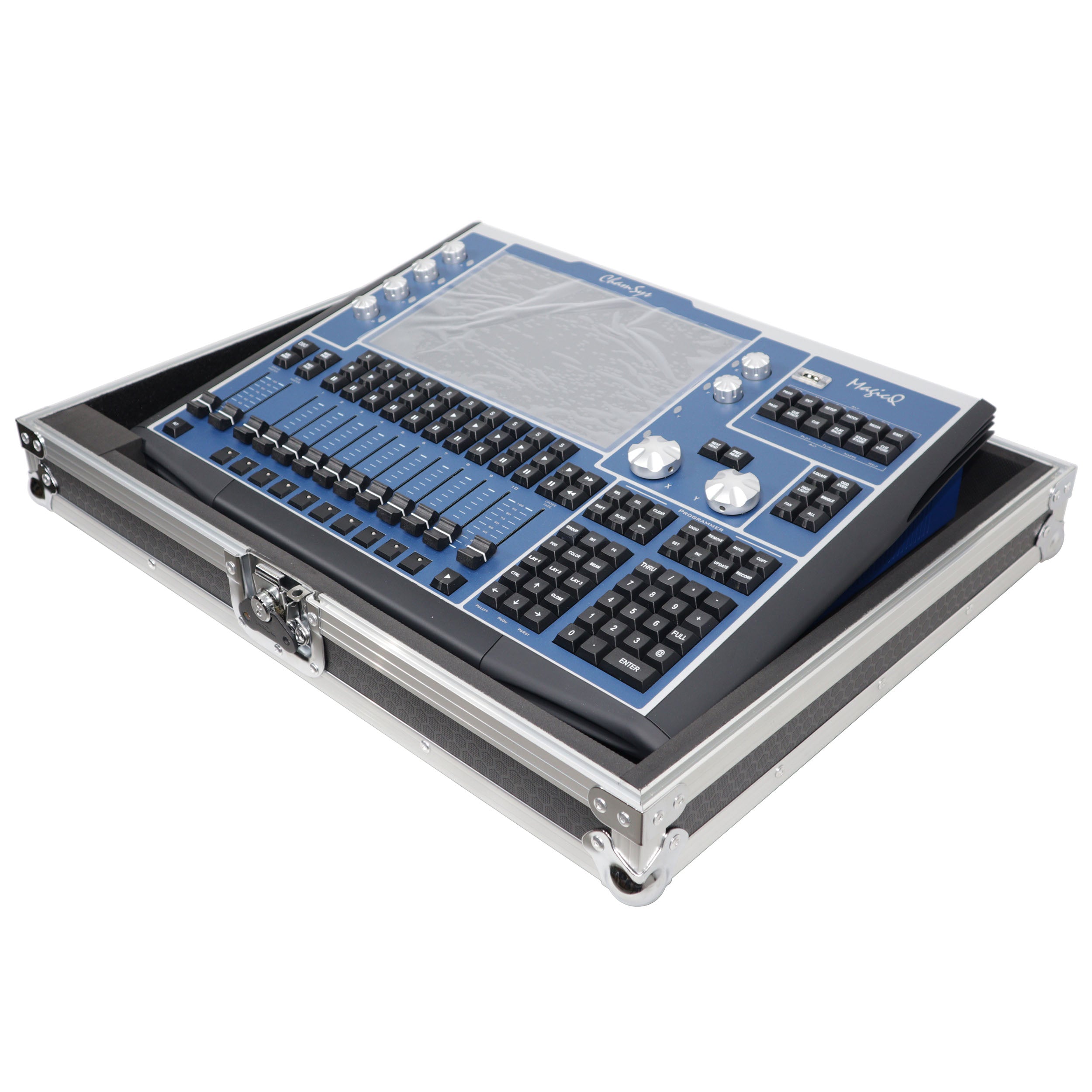 Universal Flight Style Digital Audio Mixer Console Road Case with Foam – Fits up to 18" x 21" Mixers