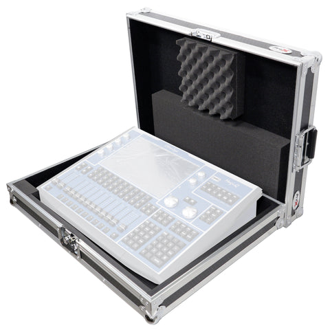 Universal Flight Style Digital Audio Mixer Console Road Case with Foam – Fits up to 18" x 21" Mixers