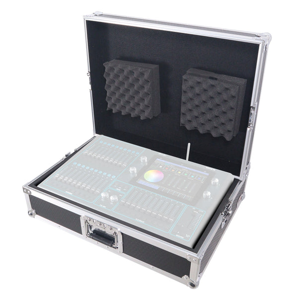 Universal Flight Style Road Case for CHAMSYS QuickQ 20 with Foam Fits up to 24"x15" Mixers