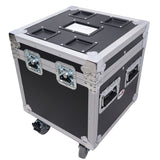 ATA Utility Flight Travel Heavy-Duty Storage Road Case with 4" in casters – 18"x18"x18' Exterior
