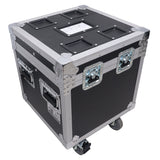 ATA Utility Flight Travel Heavy-Duty Storage Road Case with 4" in casters – 18"x18"x18' Exterior