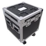 ATA Utility Flight Travel Heavy-Duty Storage Road Case with 4" in casters – 18"x18"x18' Exterior