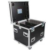TruckPax Utility ATA Flight Case Truck Storage Road Case with Dividers Tray and 4" in casters – 24"x30"x30" Ext