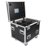 TruckPax Utility ATA Flight Case Truck Storage Road Case with Dividers Tray and 4" in casters – 24"x30"x30" Ext