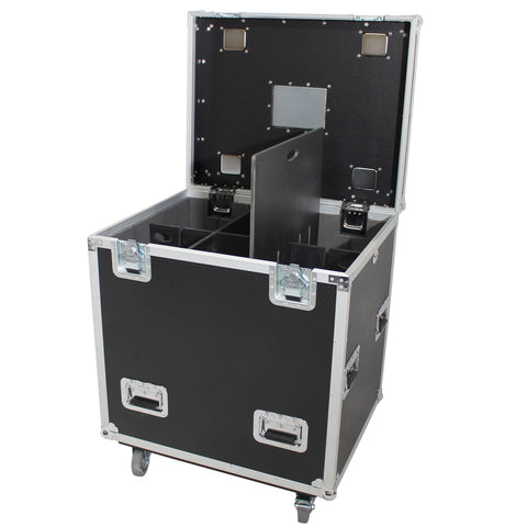 TruckPax Utility ATA Flight Case Truck Storage Road Case with Dividers Tray and 4