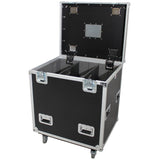 TruckPax Utility ATA Flight Case Truck Storage Road Case with Dividers Tray and 4" in casters – 24"x30"x36" Ext