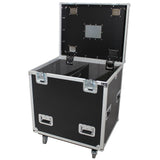 TruckPax Utility ATA Flight Case Truck Storage Road Case with Dividers Tray and 4" in casters – 24"x30"x36" Ext