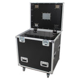 TruckPax Utility ATA Flight Case Truck Storage Road Case with Dividers Tray and 4" in casters – 24"x30"x36" Ext