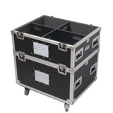 5 Tier TruckPax Utility ATA Flight Case Truck Storage Road Case with Dividers and 4" in casters – 24"x30"x68" Ext