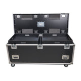 TruckPax Utility ATA Flight Case Truck Storage Road Case with Dividers Tray and 4" in casters - 24"x60"x30" Ext