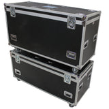 TruckPax Utility ATA Flight Case Truck Storage Road Case with Dividers Tray and 4" in casters - 24"x60"x30" Ext