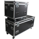 TruckPax Utility ATA Flight Case Truck Storage Road Case with Dividers Tray and 4" in casters - 24"x60"x30" Ext