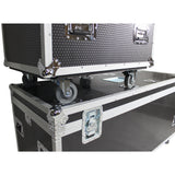 TruckPax Utility ATA Flight Case Truck Storage Road Case with Dividers Tray and 4" in casters - 24"x60"x30" Ext