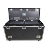 TruckPax Utility ATA Flight Case Truck Storage Road Case with Dividers Tray and 4" in casters – 24"x60"x36" Ext
