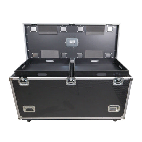 TruckPax Utility ATA Flight Case Truck Storage Road Case with Dividers Tray and 4