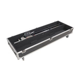 Dual Light Stand XT-LS132 ATA Utility Flight Storage Road Case with 4" in casters holds 2x 7" H x 11" D x 72"W