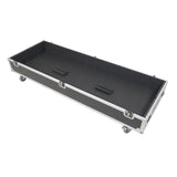 Dual Light Stand XT-LS132 ATA Utility Flight Storage Road Case with 4" in casters holds 2x 7" H x 11" D x 72"W
