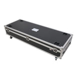 Dual Light Stand XT-LS132 ATA Utility Flight Storage Road Case with 4" in casters holds 2x 7" H x 11" D x 72"W