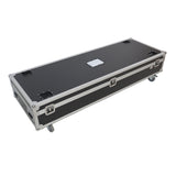 Dual Light Stand XT-LS132 ATA Utility Flight Storage Road Case with 4" in casters holds 2x 7" H x 11" D x 72"W