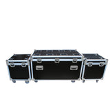 Package of 3 Utility ATA Flight Travel Storage Road Case – Includes 1-Large and 2-Half Size with 4" Casters