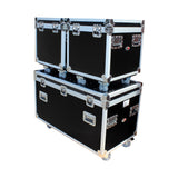 Package of 3 Utility ATA Flight Travel Storage Road Case – Includes 1-Large and 2-Half Size with 4" Casters