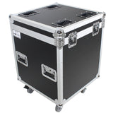 ATA Utility Flight Travel Heavy-Duty Storage Road Case with 4" in casters – 22.5"x22.5"x25" Exterior