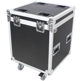 ATA Utility Flight Travel Heavy-Duty Storage Road Case with 4" in casters – 22.5"x22.5"x25" Exterior