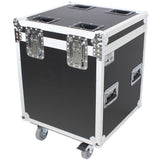 ATA Utility Flight Travel Heavy-Duty Storage Road Case with 4" in casters – 22.5"x22.5"x25" Exterior