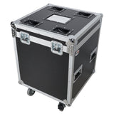 Package of 2 Utility ATA Flight Travel Storage Road Case – Includes 1-Large 1-Medium with 4" Casters