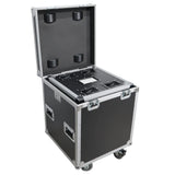 Package of 2 Utility ATA Flight Travel Storage Road Case – Includes 1-Large 1-Medium with 4" Casters