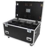 TruckPax Utility ATA Flight Case Truck Storage Road Case with Dividers Tray and 4" in casters – 48"x30"x30" Ext