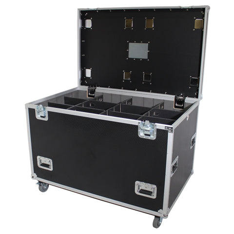 TruckPax Utility ATA Flight Case Truck Storage Road Case with Dividers Tray and 4