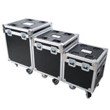 Package of 3 Utility ATA Flight Travel Storage Road Case – Includes 1-Large 1-Medium 1-Small Size with 4" Casters