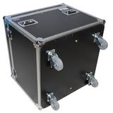 ATA Utility Flight Travel Heavy-Duty Storage Road Case with 4" in casters – 29.5"x29.5"x29" Exterior