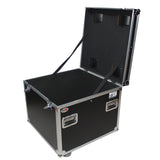 ATA Utility Flight Travel Heavy-Duty Storage Road Case with 4" in casters – 29.5"x29.5"x29" Exterior