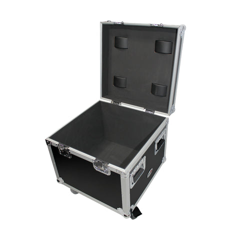 ATA Utility Flight Travel Heavy-Duty Storage Road Case with 4" in casters – 20"x20"x17" Exterior